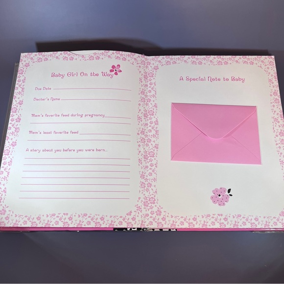 Baby Essentials 30 Page Memory Book Pink Baby Girl Baby Shower - Picture 4 of 9